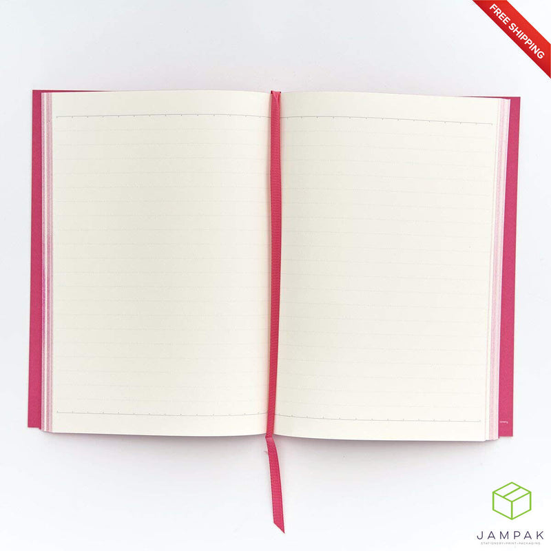 A5 Notebook Planner Premium SoftTouch Lined 160 page Monogram Letter