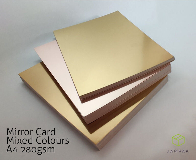 Mirror card. Mixed colour A4 280gsm Highest Quality,Arts & Craft. Multi colours