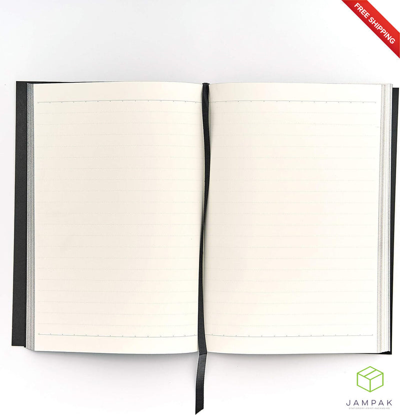A5 Notebook Planner Premium SoftTouch Lined 160 page Monogram Letter