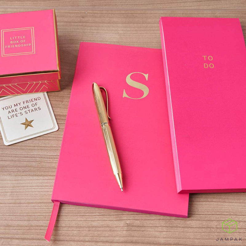 A5 Notebook Planner Premium SoftTouch Lined 160 page Monogram Letter