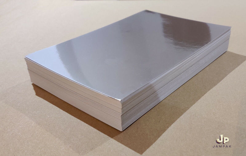 Silver Mirror card A5/A4/A3 280gsm Highest Quality,Arts&Craft. One sided.
