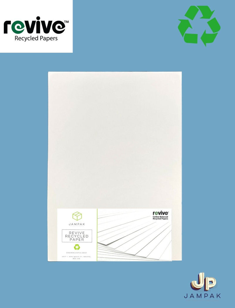 White A4 A5 Printer copier paper 80 / 100 / 140 / 170 / 190 gsm REVIVE Recycled